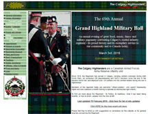 Tablet Screenshot of calgaryhighlanders.com